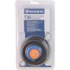 imageHusqvarna 537388101 Universal T35 Tap Advance Straight Shaft String Trimmer Head Prewound With 095Inch Line BlueBlackTrimmer Head