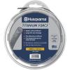 imageHusqvarna Titanium Force 0095Inch 840Foot Spooled String Trimmer Line Professional Grade Copolymer Weed Eater Line with Line CutterTrimmer line
