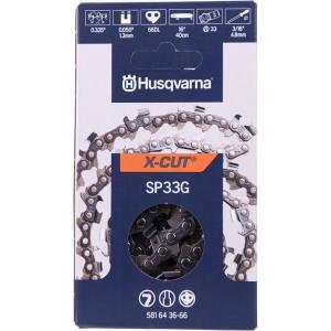imageHusqvarna XCut SP33G 16 Inch Chainsaw Chain 325quot Pitch 050quot Gauge 66 Drive Links PreStretched Chainsaw Blade Replacement with Superior Lubrication and Low Kickback Gray