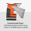 imageHusqvarna Technical Apron Wrap Chainsaw Chaps 36 to 38Inch Chainsaw Safety Equipment with 5 Layers Adjustable Belt and Gear Pocket Orange