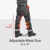imageHusqvarna Technical Apron Wrap Chainsaw Chaps 36 to 38Inch Chainsaw Safety Equipment with 5 Layers Adjustable Belt and Gear Pocket Orange