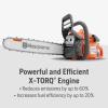 imageHusqvarna 435 Gas Chainsaw 40cc 22HP 2Cycle XTorq Engine 16 Inch Chainsaw with Smart Start For Wood Cutting and Tree Trimming435 Gas Chainsaw New