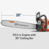imageHusqvarna 455 Rancher Gas Chainsaw 55cc 35HP 2Cycle XTorq Engine 20 Inch Chainsaw with Automatic Oiler For Wood Cutting Tree Trimming and Land Clearing455 Gas Chainsaw New