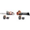 imageHusqvarna 970601202 350i 42V Power Axe Brushless LithiumIon 18 in Cordless Chainsaw KitBattery  Charger