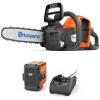 imageHusqvarna 970547511 Power Axe 225i 56V LithiumIon 14 in Cordless Electric Chainsaw 25 AhBattery  Charger