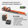 imageHusqvarna 970592602 320iHD60 42V Hedge Master Brushless LithiumIon 24 in Cordless Hedge Trimmer KitBattery  Charger