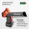imageHusqvarna 230iB Battery Powered Cordless Leaf Blower 136MPH 650CFM Electric Leaf Blower with Brushless Motor and Quiet Operation Battery and Charger Not IncludedTool Only