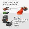 imageHusqvarna 970701204 330iKL LithiumIon Cordless Combi Switch and String Trimmer Attachment Kit