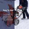 imageHusqvarna ST224 Snow Blower 212cc 59HP 24Inch Snow Thrower Friction Disc Transmission Two Stage with Push Button Electric Start and Power Steering Orange212 cc