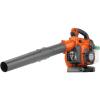 imageHusqvarna 125BVx Gas Leaf Blower 28cc 11HP 2Cycle Handheld Leaf Blower Vacuum Kit with Mulcher and Vac Bag 470CFM 170MPH 125N Powerful Clearing Performance and Ergonomic Design