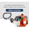 imageHusqvarna 128LD Gas String Trimmer 28cc 2Cycle 17inch Straight Shaft Grass Trimmer with Tap n Go trimmer head OrangeGrey122 L x 102 Wx 40 H