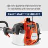 imageHusqvarna 128LD Gas String Trimmer 28cc 2Cycle 17inch Straight Shaft Grass Trimmer with Tap n Go trimmer head OrangeGrey130L 18 Shaft