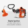 imageHusqvarna 970514305 130C 28cc 2Cycle 17 in Curved Shaft Gas String Trimmer and Weed Wacker with TapnGo Trimmer Head for Quick Line Feed