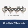 imageHusqvarna XCut S83G 20 Inch Chainsaw Chain 38 Pitch 050 Gauge 72 Drive Link Chainsaw Blade Replacement PreStretched and Low Kickback Gray