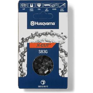 imageHusqvarna XCut S83G 20 Inch Chainsaw Chain 38 Pitch 050 Gauge 72 Drive Link Chainsaw Blade Replacement PreStretched and Low Kickback Gray