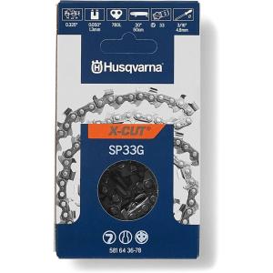 imageHusqvarna XCut SP33G 20 Inch Chainsaw Chain 325quot Pitch 050quot Gauge 78 Drive Links PreStretched Chainsaw Blade Replacement with Superior Lubrication and Low Kickback Gray