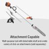 imageHusqvarna 122LKP Gas Pole Saw MultiPurpose Tool with Pole Saw Attachment Equipped with XCUT Chain 12Inch Reach Cuts Limbs up to 8 Inches Thick