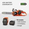 imageHusqvarna 435i Battery Chainsaw 16Inch Cordless Electric Chainsaw with 75 Ah Battery and Charger Included