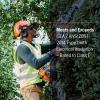 imageHusqvarna 592752602 Chainsaw Helmet with Metal Mesh Face Shield Adjustable Ear Muffs for Hearing Protection and Sun Peak HDPE Forestry Helmet Shell OrangeOne Size Pack of 4