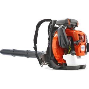 imageHusqvarna 570BTS Backpack Leaf Blower 66cc 4HP 2Cycle Gas Leaf Blower 972CFM 236MPH 37N Powerful Clearing Performance and Ergonomic Design