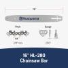 imageHusqvarna HL280 16 Inch Chainsaw Bar with a 38quot minipitch 050quot gauge and 56 drive links