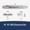 imageHusqvarna XForce 16 Inch Chainsaw Bar 325quot Pitch 050quot Gauge 66 Drive Links Chainsaw Accessories for 435e 440e 445e 450e 543XP 545MII 550XPMII and 450 Rancher Silver