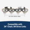imageHusqvarna XTough 24 Inch Chainsaw Bar 38quot pitch 058quot gauge and 84 drive links