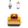imageHusqvarna 599333401 135435440 Chainsaw Maintenance Kit EasytoInstall Chainsaw Parts Tune Up Kit Includes Air Filter Fuel Filter and Spark Plug