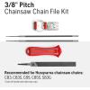 imageHusqvarna XCut Chainsaw File Kit for 38quot Pitch Chainsaw Chains Sharpening Kit Includes Handle Combination Guide Flat and Round Files