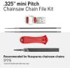 imageHusqvarna XCut SP21G Chainsaw File Kit for 325quot Mini Pitch Chainsaw Chains Sharpening Kit Includes Handle Combination Guide Flat and Round Files