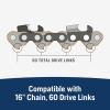 imageHusqvarna XTough 16 Inch Chainsaw Bar 38quot pitch 050quot gauge and 60 Drive Links