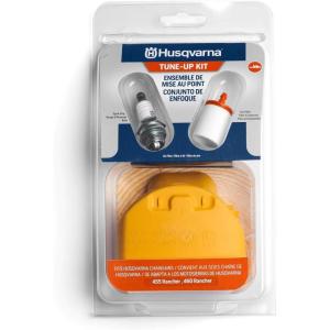 imageHusqvarna 599333701 455R460R Chainsaw Maintenance Kit EasytoInstall Chainsaw Parts Tune Up Kit Includes Air Filter Fuel Filter and Spark Plug