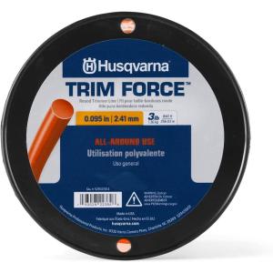 imageHusqvarna Trimforce 0095 Inch 840Foot Spooled String Trimmer Line All Around Use Weed Eater Line with Good Durability and Cutting Performance 3lb