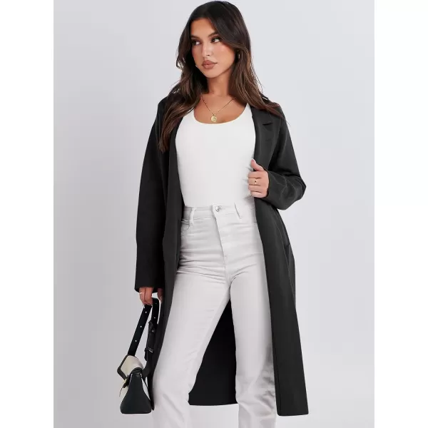 Caracilia Cardigan for Women Oversized Open Front Long Sleeve Sweater 2023 Fall Trendy Knit Blazer Jacket Outwear Coatigan