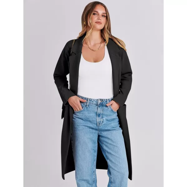 Caracilia Cardigan for Women Oversized Open Front Long Sleeve Sweater 2023 Fall Trendy Knit Blazer Jacket Outwear Coatigan