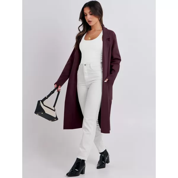 Caracilia Cardigan for Women Oversized Open Front Long Sleeve Sweater 2023 Fall Trendy Knit Blazer Jacket Outwear Coatigan