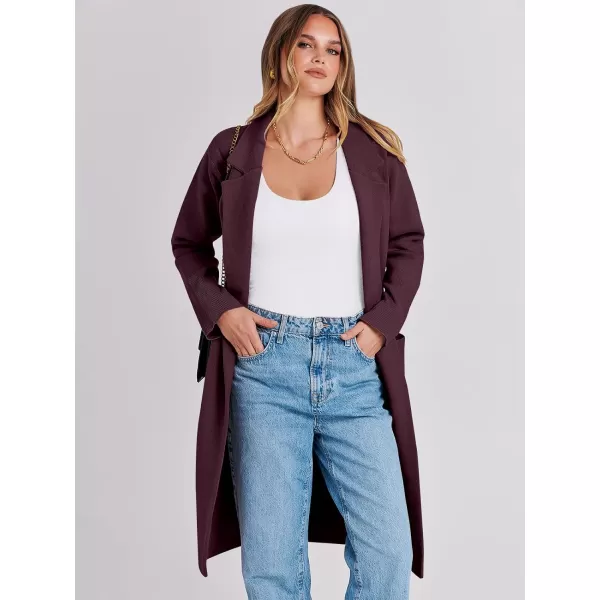 Caracilia Cardigan for Women Oversized Open Front Long Sleeve Sweater 2023 Fall Trendy Knit Blazer Jacket Outwear Coatigan
