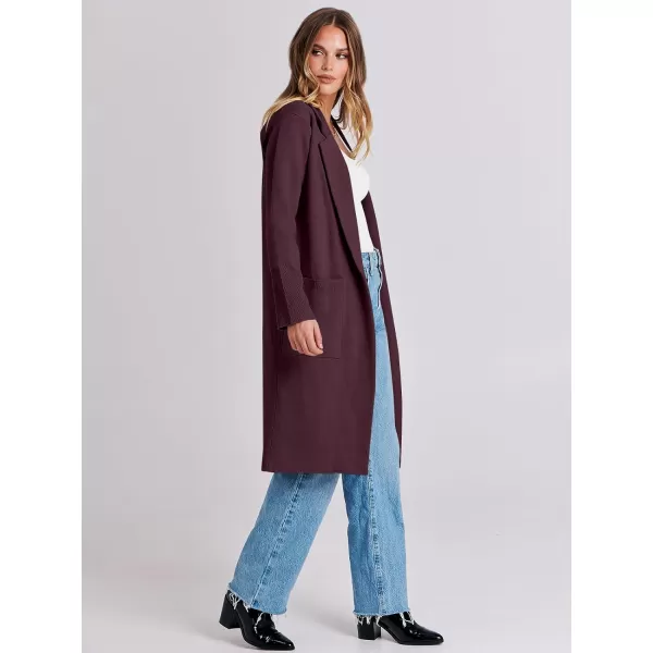 Caracilia Cardigan for Women Oversized Open Front Long Sleeve Sweater 2023 Fall Trendy Knit Blazer Jacket Outwear Coatigan
