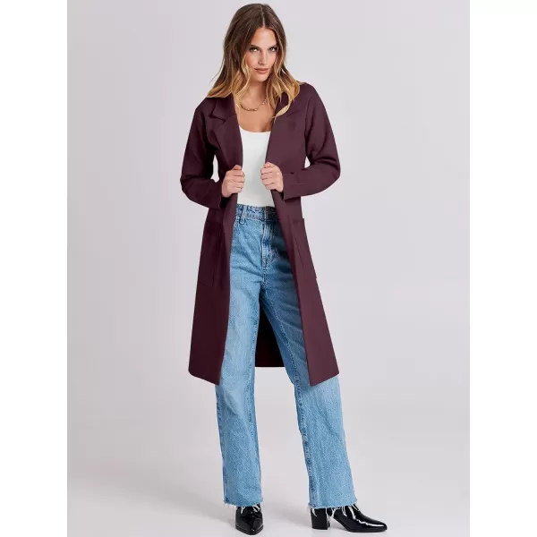 Caracilia Cardigan for Women Oversized Open Front Long Sleeve Sweater 2023 Fall Trendy Knit Blazer Jacket Outwear Coatigan