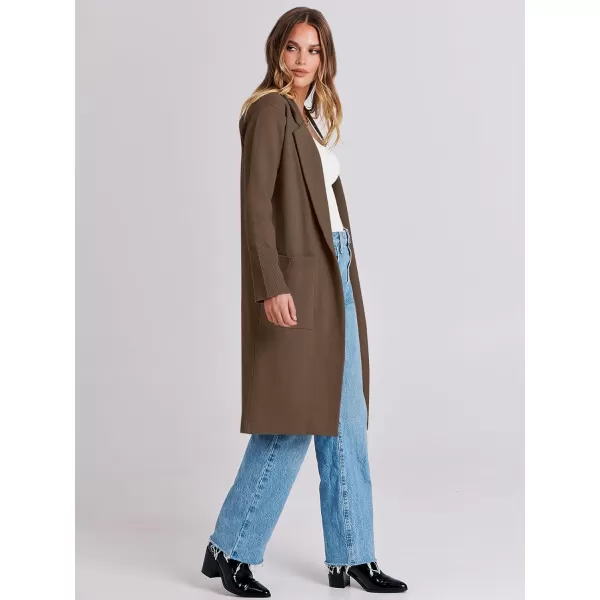 Caracilia Cardigan for Women Oversized Open Front Long Sleeve Sweater 2023 Fall Trendy Knit Blazer Jacket Outwear Coatigan