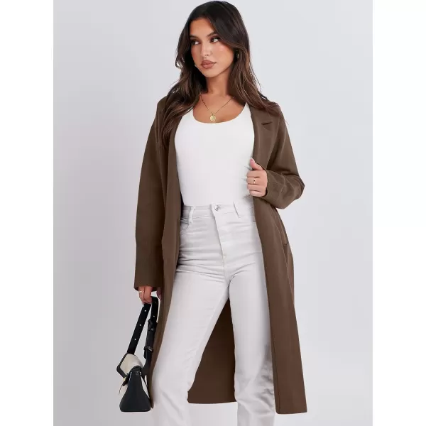 Caracilia Cardigan for Women Oversized Open Front Long Sleeve Sweater 2023 Fall Trendy Knit Blazer Jacket Outwear Coatigan