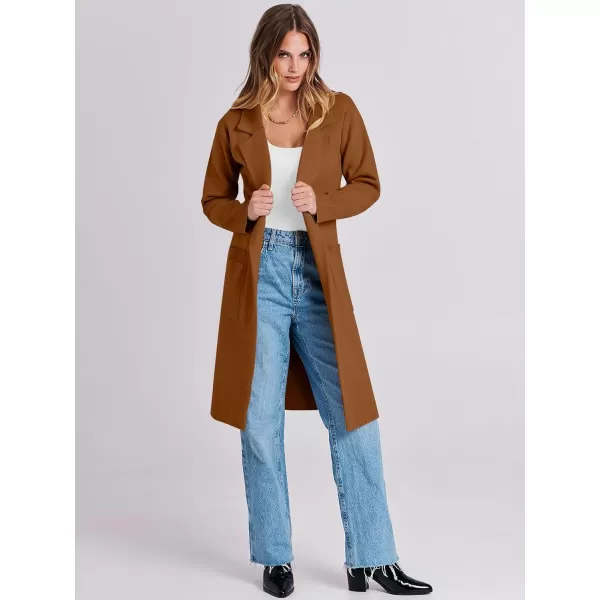 Caracilia Cardigan for Women Oversized Open Front Long Sleeve Sweater 2023 Fall Trendy Knit Blazer Jacket Outwear Coatigan