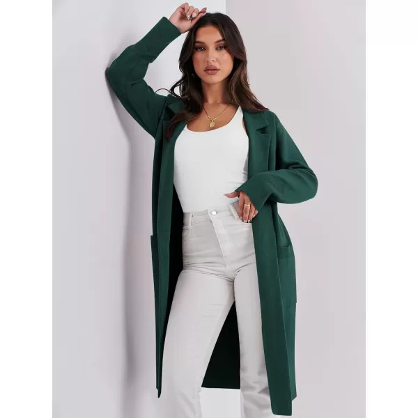 Caracilia Cardigan for Women Oversized Open Front Long Sleeve Sweater 2023 Fall Trendy Knit Blazer Jacket Outwear Coatigan