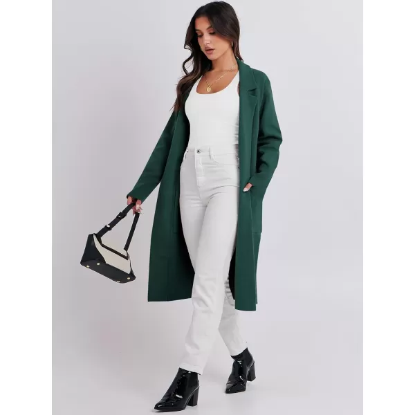 Caracilia Cardigan for Women Oversized Open Front Long Sleeve Sweater 2023 Fall Trendy Knit Blazer Jacket Outwear Coatigan