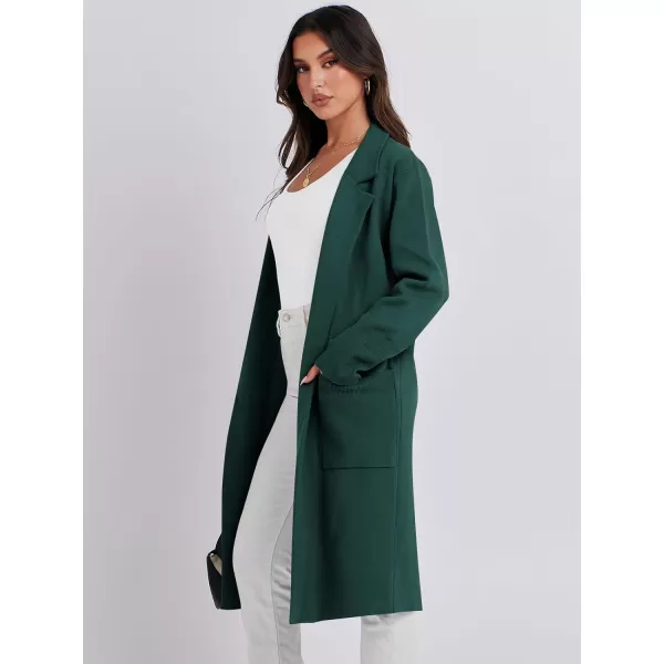 Caracilia Cardigan for Women Oversized Open Front Long Sleeve Sweater 2023 Fall Trendy Knit Blazer Jacket Outwear Coatigan