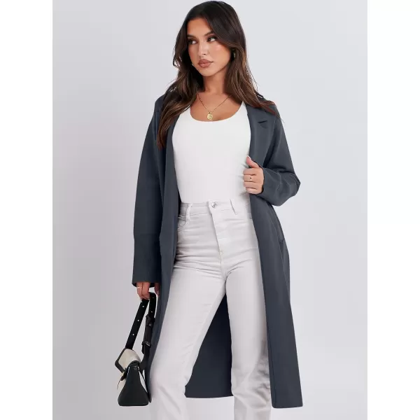 Caracilia Cardigan for Women Oversized Open Front Long Sleeve Sweater 2023 Fall Trendy Knit Blazer Jacket Outwear Coatigan