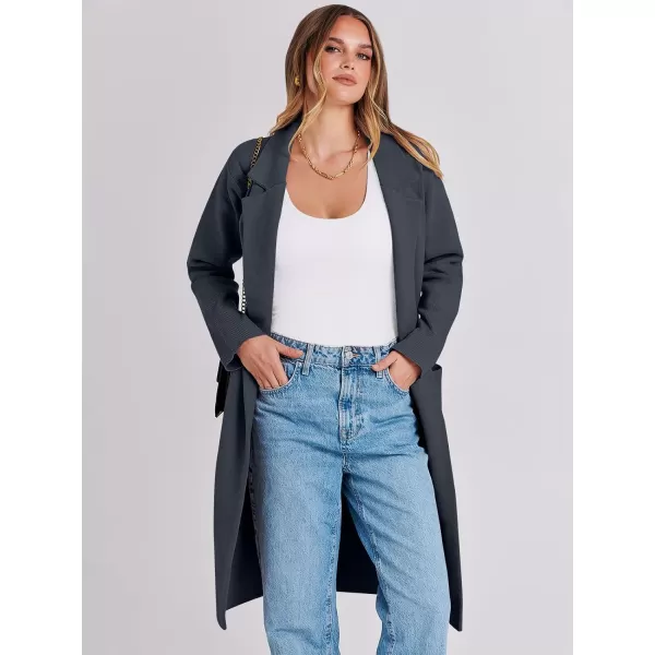 Caracilia Cardigan for Women Oversized Open Front Long Sleeve Sweater 2023 Fall Trendy Knit Blazer Jacket Outwear Coatigan