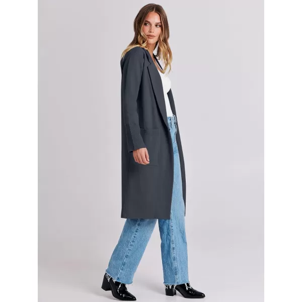 Caracilia Cardigan for Women Oversized Open Front Long Sleeve Sweater 2023 Fall Trendy Knit Blazer Jacket Outwear Coatigan