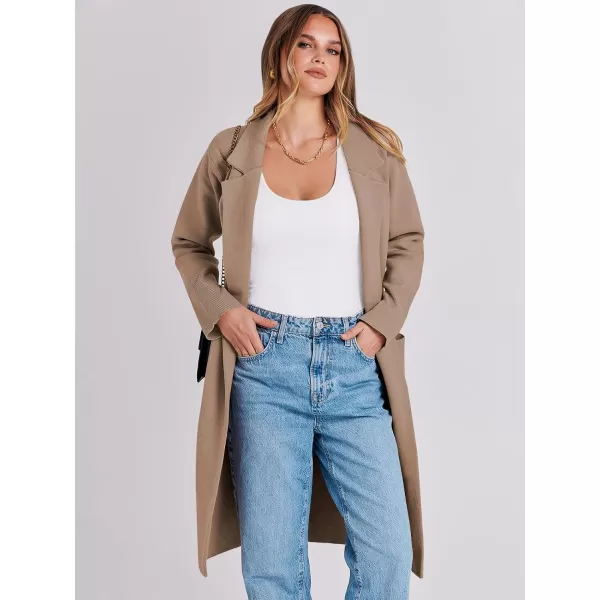 Caracilia Cardigan for Women Oversized Open Front Long Sleeve Sweater 2023 Fall Trendy Knit Blazer Jacket Outwear Coatigan