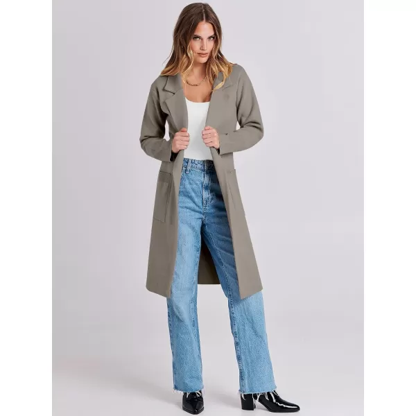Caracilia Cardigan for Women Oversized Open Front Long Sleeve Sweater 2023 Fall Trendy Knit Blazer Jacket Outwear Coatigan